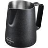 SILBERTHAL Lattiera per cappuccino baristi professionisti 350 ml - Bricco latte piccolo in acciaio inox - Bricco latte art Nero
