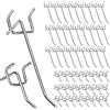 JSMTKJ Ganci per Pannello Forato 50 Pezzi Ganci Metallo Pegboard