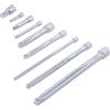 BGS Do it yourself BGS Diy 6113 | Serie di prolunghe testa sferica | 6,3 mm (1/4) / 10 mm (3/8) / 12,5 mm (1/2) | 9 pz.