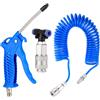 Fippy Pistola aria Camion Pistola Soffiaggio per Camion Kit di Pulizia per Camion Auto con con connettore piccolo UE, con tubo da 5 metri, Blu