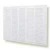 Nordborn Griglia di ventilazione in metallo da 50 x 40 cm, con zanzariera (50 x 40 cm, colore bianco)
