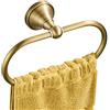 Flybath Porta Asciugamani Ovale Bagno Da Parete Ottone Spazzolato Antico | Antiruggine, Resistente, Robusto, Anello Portasciugamani Bidet Da Muro Vintage Oro, Accessori Bagno Cucina Bronzo Retro
