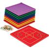 Learning Resources Geopiano con Chiodini 5x5 Set da 10, dai 5 Anni, Esercitazione Geometria, Esplora Forme, Disegni e Simmetria