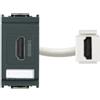 Vimar 16334 Idea Presa standard HDMI, aggancio standard Keystone, grigio