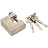 KOTARBAU® Lucchetto in ottone rinforzato da 50 mm, monoblocco, con bulloni, protezione antintrusione