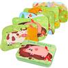 BBLIKE - Puzzle per Bambini, Puzzle con Motivo Animali Domestici, 5 Puzzle con Immagini, Adatto per Bambini e Bambine a Partire dai 3, 4, 5 Anni