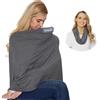 NeoTech care - Poncho per allattamento - tessuto morbido - Grigio