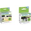 DYMO LW etichette di ritorno grandi, 25 mm x 54 mm, 12 rotoli da 500 etichette facilmente staccabili & LW etichette multiuso originali, 13 mm x 25 mm, rotolo da 1000 etichette