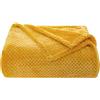 MIULEE 1 Pezzo Coperta per Divano Pile Singolo Morbido Camera da Letto Matrimoniale Elegante Coperta Plaid Decorazioni Casa 150X200 CM Arancione