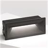 Gea Led Segnapasso Gea Led Ohrm Ges350 Led Alluminio Policarbonato Lampada Parete Incasso Rettangolare Moderno Ip65