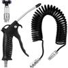 Fippy Pistola aria Camion Pistola Soffiaggio per Camion Kit di Pulizia per Camion Auto con con connettore piccolo UE, con tubo da 5 metri, Nero