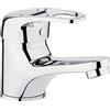 Cornat TAV1 - Miscelatore monocomando per lavabo Tavira, corpo in ottone cromato di alta qualità, con scarico a tirante, rubinetto ad alta pressione, rubinetto per bagno e lavandino