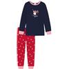 Schiesser Pigiama Lungo da Bambina, con Unicorno, Stelle, Pois, Foresta e Strega, Cotone Organico Set, Multicolore 5, 104 cm