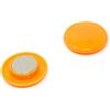 Magnet Expert Magnete Per Ufficio Di Pianificazione Arancione Ad Alta Potenza Per Frigorifero, Lavagna, Tabellone, Archiviazione - 40mm Dia x 11mm Di Altezza - Pacchetto Di 6