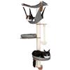 Kerbl Pet Kerbl - Albero tiragraffi da Montare a Parete, 140 x 75 cm, Grigio