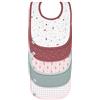 LÄSSIG Set di bavaglini per bambini (5 pezzi) con chiusura a strappo in cotone impermeabile/Value Pack Bib Garden Explorer Snail