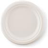 PAPPERI® 125 piattini piani cm 17,5 biodegradabili e compostabili, in fibra di canna da zucchero naturale, estremamente rigidi e resistenti, per frutta e dessert, feste, catering e ricevimenti