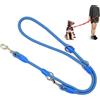 BPS BUENA PET SHOP BPS BPS-3800AZ - Guinzaglio per cani doppio regolabile, diverse posizioni, per cani di taglia media e grande, 2 dimensioni a scelta M/L (M, blu)