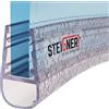 STEIGNER Guarnizione doccia, 190cm, per spessore vetro 6/7/ 8 mm, guarnizione semicircolare in PVC, UK07