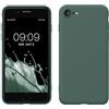 kwmobile Custodia Compatibile con Apple iPhone SE (2022) / iPhone SE (2020) / iPhone 8 / iPhone 7 Cover - Back Case per Smartphone in Silicone TPU - Protezione Gommata - verde militare