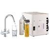 Fresh&frizz Paini | Impianto per acqua gassata, naturale, fresca e pura | Rubinetto per lavello bocca a C - Finitura Cromo