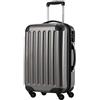 HAUPTSTADTKOFFER Alex - bagaglio a mano, 55 x 35 x 20 cm, 4 rotoli, 42 litri, valigia da viaggio, custodia rigida, valigia con rotelle, valigia per bagaglio a mano, espandibile, in titanio