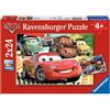 Ravensburger 08959 8 - Le Nuove Avventure di Cars, Puzzle 2x24 Pezzi