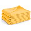 Glart Oeko-Tex, set da 3 coperte in pile, giallo, 130x160 cm, 200 g/m², come coperta, morbida coperta, copridivano e coperta da picnic. Coperta per divano in pile