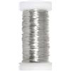 Rayher 24078000 filo in rame argentato, diametro 0,5 mm, bobina da 50 m, per lavori creativi gioielleria bricolage