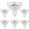 SCNNC Lampadina Alogena GU5.3 12V 35W, MR16 Dimmerabile Lampada Alogena Riflettore, 400lm Bianco Caldo 2700K, Faretti Alogeni GU5.3 per Illuminazione della pista, Illuminazione da incasso, Confezione da 6