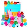KUUQA 30 pezzi di giocattoli squishy glitterati, giocattoli animali da spremere per adulti sensoriali Giocattolo antistress Bomboniere per feste di compleanno per bambini Sacchettino per uova Pasqua