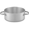 Karel Casseruola Bassa Alluminio 5 mm - 2 Maniglie - Diam. Ø32 H 12,5 cm - Capacità 10 Litri