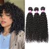 RICHAIR Fasci di Capelli Umani, Fasci di Capelli Ricci Ondulati 3, 14 Pollici, Human Hair Bundles, Fasci di Capelli Ricci Brasiliani, Capelli Umani Vergini Brasiliani, 50g/pacco (Totale 150g)