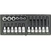 salki PROXXON 2223296 - Estuche especial 1/2 spline 18 pcs, Nero
