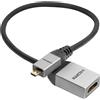 celexon adattatore M/F Micro HDMI a HDMI con Ethernet - 2.0a/b 4K 0,25m - Professional Line