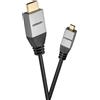 celexon Cavo HDMI a Micro HDMI con Ethernet - 2.0a/b 4K 3,0m - Professional Line