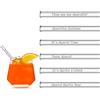 HÅLM HALM Cannucce di vetro Aperol Spritz Set regalo | 6 pezzi dritti 15 cm per bicchieri Aperol spritz | 6 Frasi divertenti Accessori cocktail | Cannucce di vetro riutilizzabili incise - Cannucce di vetro