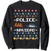BCC Santa's Christmas Shirts & Jolly Gif Polizia Navidad Ugly Natale Maglione Divertente Poliziotto X-Mas Felpa