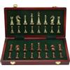 Pieghevole In Metallo Antico Metallo Set di Scacchi Da Tavolo Gioco Da