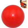 MMSGA Palle per Cani Indistruttibile per Masticatori Aggressivi,Addestramento Accessori, Giocattolo pallina Rimbalzante Realizzata in Pura Gomma Naturale,7 CM,Rosso