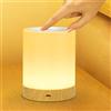 Vaileal Lampada da Comodino Led - Luce Notturna Bambini USB Ricaricabile, Lampada Notturna con 13 Colori, Luminosità Regolabile 3 Modi d'Illuminazione, Controllo Touch e Telecomando per Camera, Soggiorno