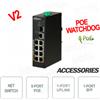 Dahua PFS3110-8ET-96-V2 - Switch Industriale PoE 8 Watchdog Porte + RJ-45 +1 SFP - Versione V2 Dahua