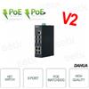Dahua PFS3409-4GT-96-V2 - Switch 9 Porte - 4 PoE + 1 Uplink + 4 SFP - Versione V2 - Dahua