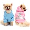 QiCheng&LYS Felpa cane Abbigliamento per cani Maglioni cani Comodo,Traspirante e caldo XS-XXL (Rosa/Blu, S)