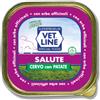 Vet Line Umido Cane Salute 150 gr - Cervo e patate - Confezione da 6 pezzi - Umido Monoproteico Cane