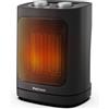 Pro Breeze Stufetta Elettrica a Basso Consumo in Ceramica 1800 W - Oscillazione Automatica, 2 Impostazioni di Calore e Modalità Solo Ventola. Stanze, uffici, bagno - Termoventilatore