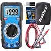 PeakTech P 1040 - Multimetro Digitale Compatto TRMS 2.000 Conti, Tester per Tensione, Corrente, Resistenza, Capacità e Continuità, 600V - CAT III, Nero
