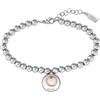 BOSS Jewelry Braccialetto di Perline da Donna Collezione MEDALLION in Acciaio Inossidabile con un Charm - 1580227