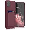 kwmobile Custodia Compatibile con Apple iPhone 11 Cover - Back Case Cellulare con Slot Porta Carte - Morbida in Silicone TPU rosso fulvo