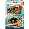Educa - Puzzle Vaiana | 2x48 pezzi Puzzle Set | Vaiana Moana, Disney Principessa | dai 4 anni (16952)